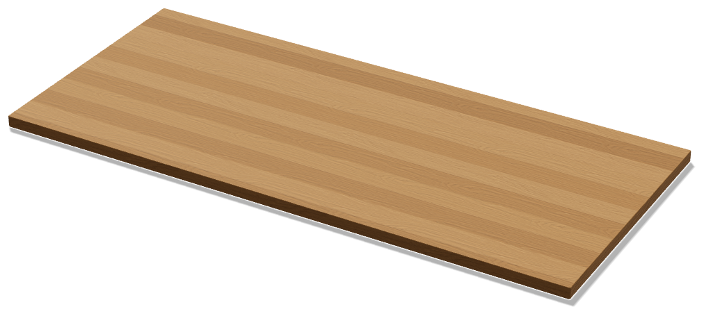 Blat stołowy (B-31), dąb — render poglądowy